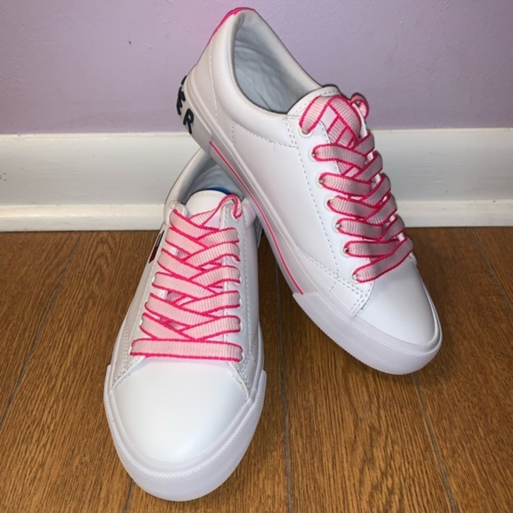 NWOT Tommy Hilfiger Flint 2 Hot Pink/White… - Picture 3 of 16